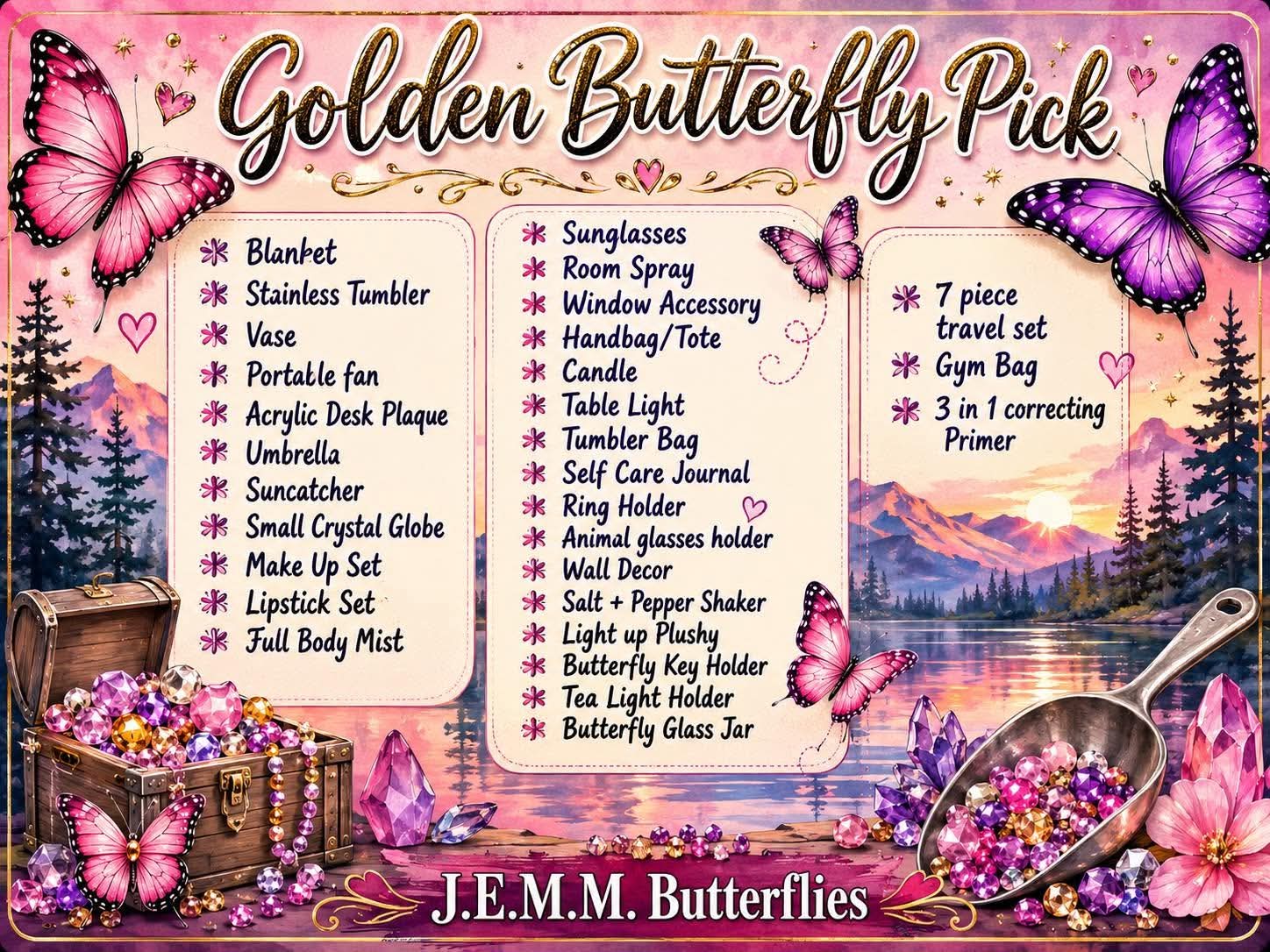 Golden Butterfly Pick
