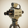 Old school broadcasting camera
