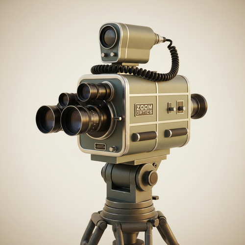 Old school broadcasting camera