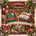 Christmas Butterfly Pick